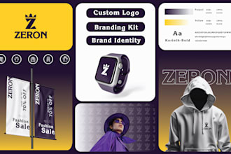 do luxury fashion streetwear apparel clothing brand logo design and branding kit