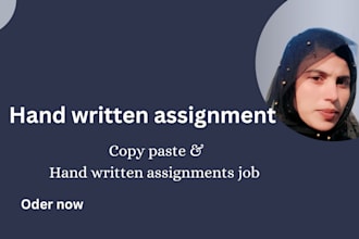 do hand written assignment,copy paste and hand writing assignment job