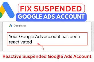 fix the gmc suspension and restore  google merchant account