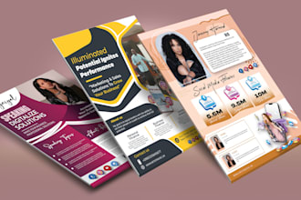 design speaker, music, influencer one sheet, press kit, media kit, epk