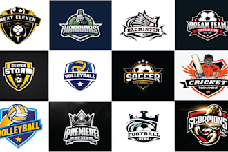 design baseball, basketball, football, hockey sports logo