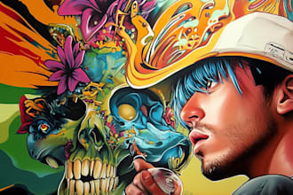 do graffiti designs, murals and wall arts