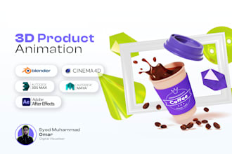 do 3d product animation cgi 3d modeling and rendering