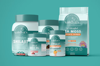 do food product packaging, sachet, pouch design, coffee bag, cbd, hemp oil label