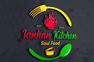 draw food and restaurant logo