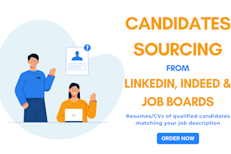 do candidate sourcing and recruitment on linkedin and indeed