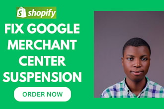 fix google merchant centre suspension and misrepresentation
