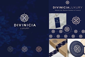 do highly minimal modern and luxury business logo design