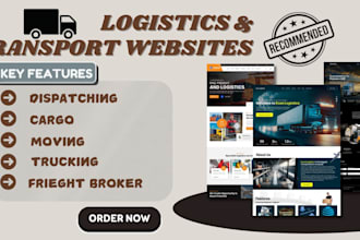 build logistics website, trucking, transport, dispatch, freight, cargo website