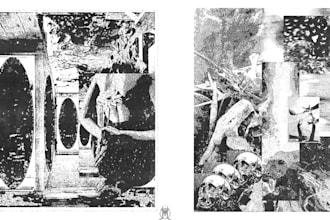 design digital collage xerox photocopy art illustration