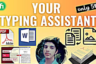 do data entry, copy paste, typing, ms word entry, image to word
