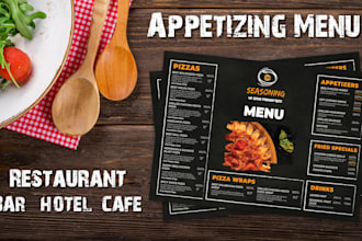 design restaurant menu food menu digital menu tv menu