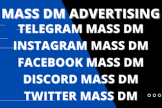 develop discord mass dm telegram spamming bot facebook mass dm instagram