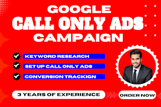 run google ads call only campaign with conversion tracking