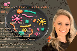 do microbiology, biology, and scientific writing