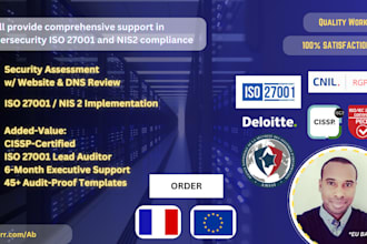 assess your nis2 or iso 27001 cybersecurity gaps
