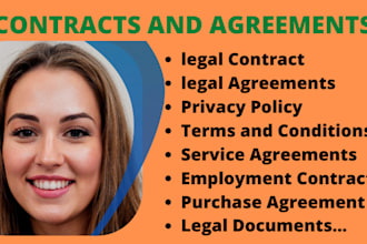 draft powerful legal contracts, agreement and any legal documents