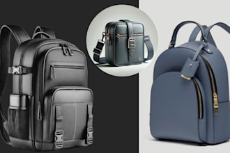 model 3d bag, render 3d backpack secondlife 3d purse or bag mockup and animation