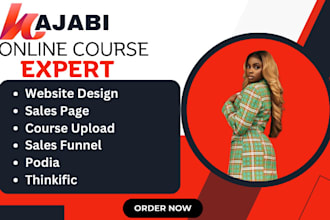 kajabi website design kajabi sales funnel kajabi website thinkific podia design