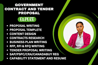 write canada rfp, pspc government contract, rfq tender proposal and do sap ariba