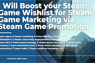 boost your steam game wishlist for steam game marketing via steam game promotion