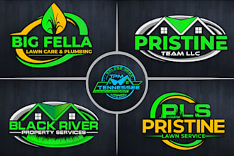 design lawn care, landscape, farm and agriculture logo with unlimited revisions