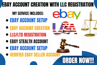 create ebay unsuspended seller account ebay account creation with llc high limit