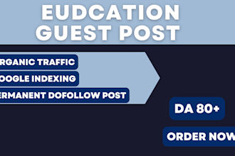 do guest post on high organic traffic education websites for permanent backlink