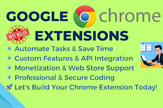 design and develop custom chrome extensions for your needs