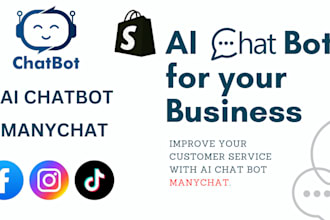 create ai chatbot to improve your business using manychat