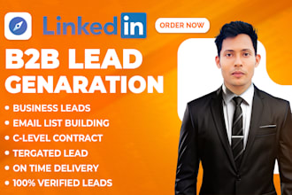 do b2b lead generation, linkedin lead generation and build prospect email list