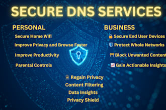 provide secure dns for internet web filtering, blocking and rerouting