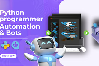 create python bots, scripts, automate tasks and jobs