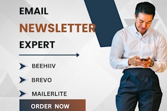beehiiv newsletter, brevo email newsletter, landing page for beehiiv expert
