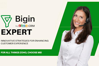 set up zoho bigin CRM for your business, set up templates, pipelines and modules