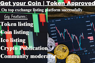 list coin or token on coinmarketcap coingecko telegram community crypto manager