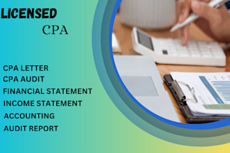 do CPA audit financial statements, CPA income verification letter, bookkeeping