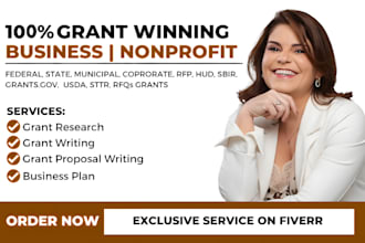 write grant proposal grant research application rfp business plan