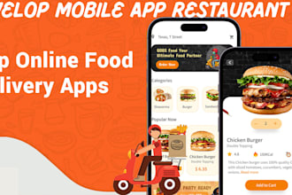 develop mobile delivery restaurant app react native flutter food delivery app