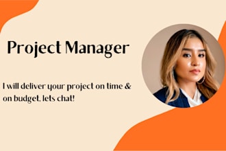be your US based certified project manager by fiverr pro