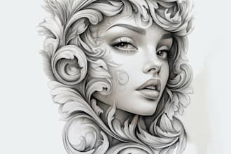 draw a realistic tattoo design