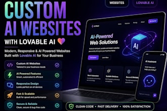 develop custom ai websites with lovable ai