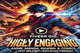 write captivating anime recap script, manga recap script, movie recap on youtube
