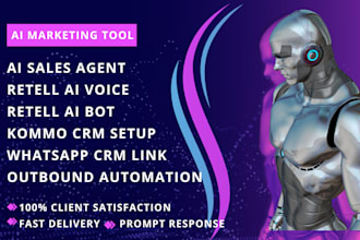 integrate retell, whatsapp with kommo CRM, ai outbound sales virtual agent