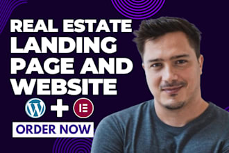 build a responsive wordpress real estate landing page or investor website