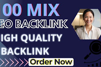 boost your ranking with 100 mix seo backlinks