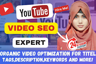 do best youtube video SEO expert optimization and channel growth manager