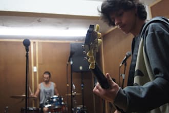 record you professional electric guitar tracks