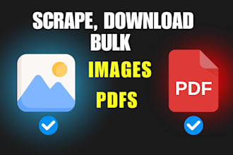 download, scrape bulk images or pdfs from any sourse