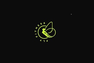 design powerful modern fitness logo for you